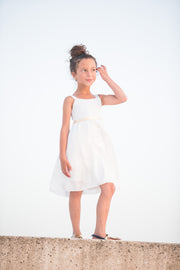 שמלה לילדה רוז לבנה