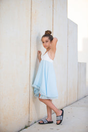 שמלה לילדה ים טורקיז