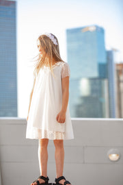שמלת טול טל לבנה