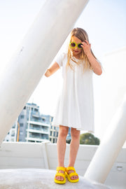 שמלה לבנה לילדה טל